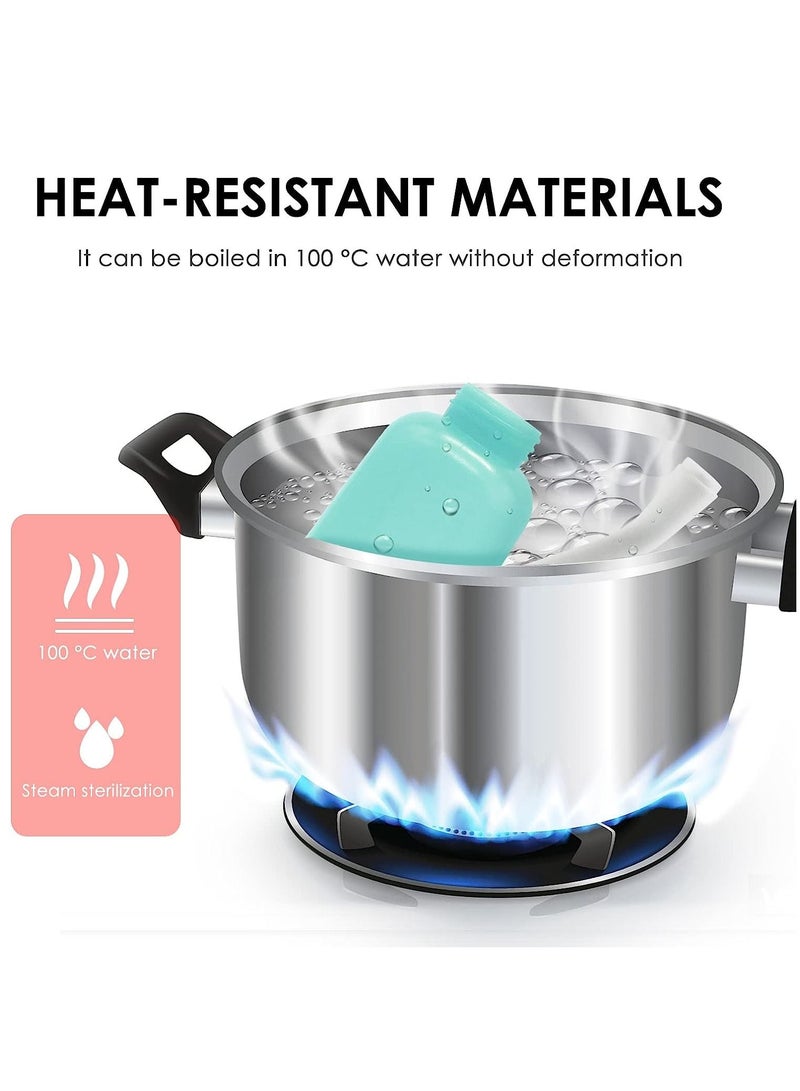 Peri Bottle Travel Shattaf, Portable Travel Bidet with Carry Bag,TPE Material Can Be Boiled, 500ml Capacity with 2 Sealing Ring,Essentials for Postpartum Perineal Care,Hemorrhoid Treatment (Green) - Image 5