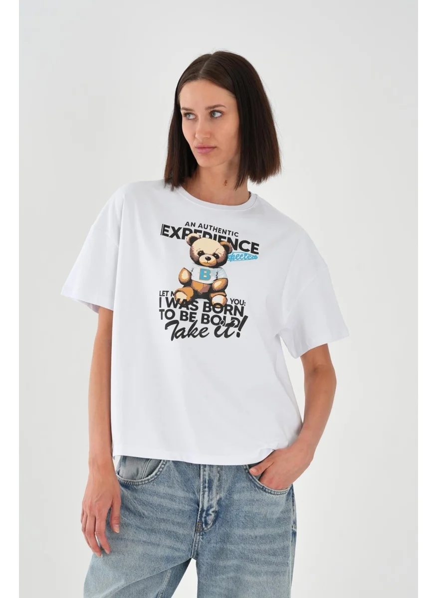 الكسندر جاردي Alexandergardi Printed Crew Neck Women's T-Shirt