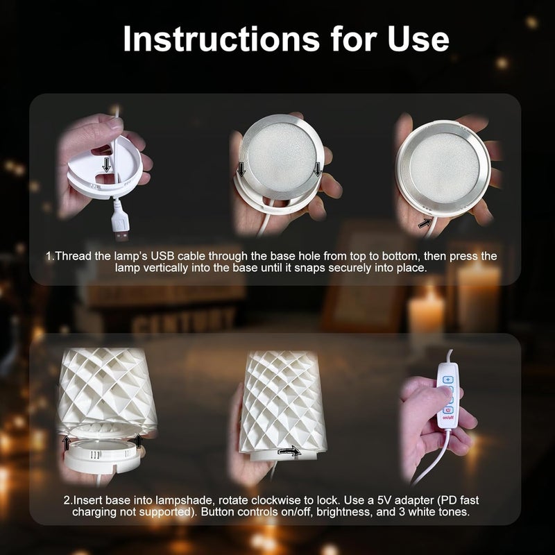 مجموعة إضاءة LED مكونة من 5 قطع 001 بثلاثة ألوان لطابعات Bambu Lab H2D/X1/P1P/A1 mini Makerworld و Anycubic Makeronline ثلاثية الأبعاد، قطع غيار نموذج أجهزة DIY تعمل بطاقة USB 5 فولت، ضوء دافئ 3000K - Image 5