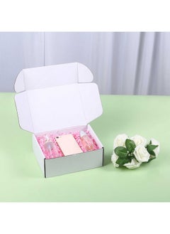 DUZCLI 8X6X3 Inches Small Shipping Boxes Set Of 25 White Corrugated Cardboard Boxes For Small Business Packaging Supplies Mailing Boxes Packing Boxes And Gift Boxes For Presents  - Image 5