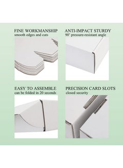 DUZCLI 8X6X3 Inches Small Shipping Boxes Set Of 25 White Corrugated Cardboard Boxes For Small Business Packaging Supplies Mailing Boxes Packing Boxes And Gift Boxes For Presents  - Image 3