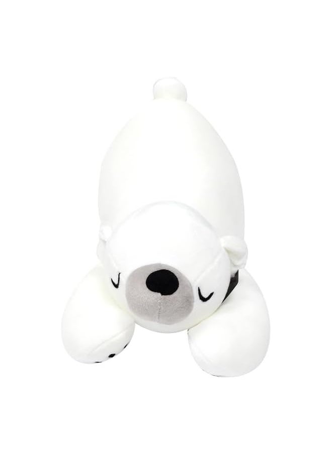 The Bros Eng Hug Pillow -Bear - 17.32In - 44Cm White  - Image 1
