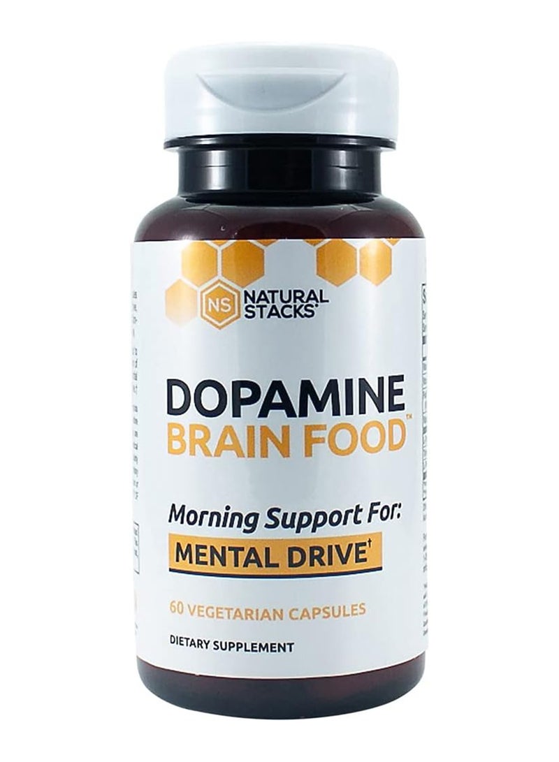ناتشورال ستاكس الدوبامين غذاء الدماغ، 60 كبسولة نباتية - Image 1