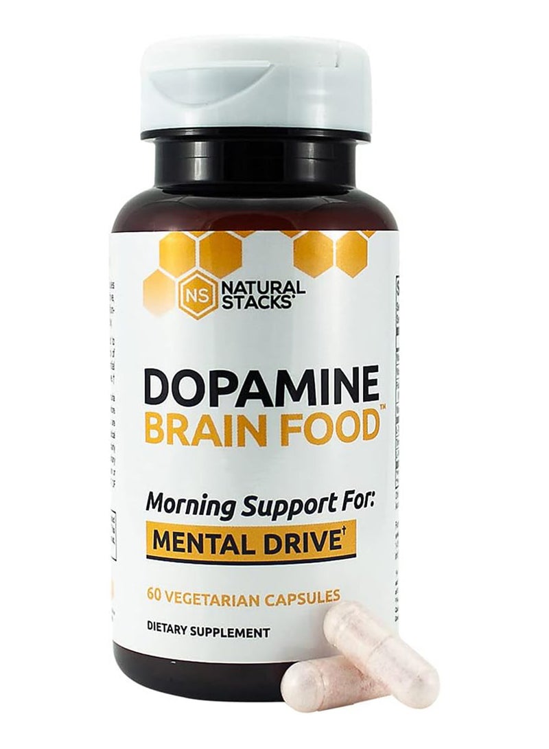 ناتشورال ستاكس الدوبامين غذاء الدماغ، 60 كبسولة نباتية - Image 4