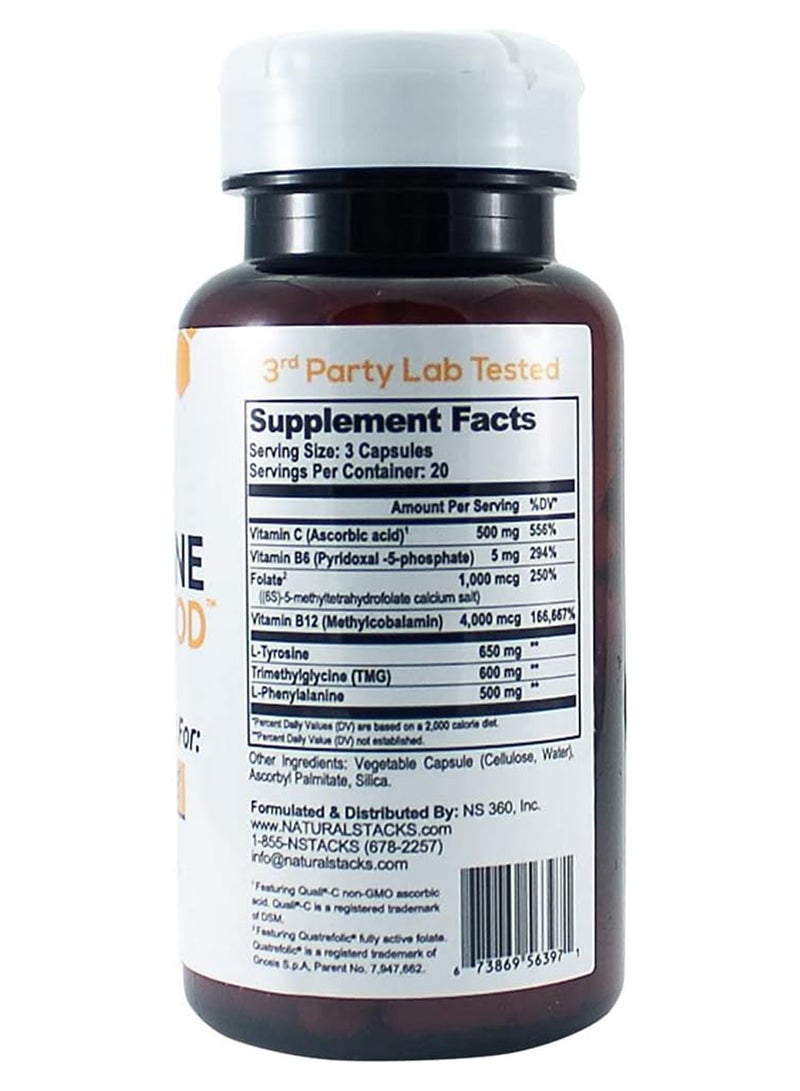 ناتشورال ستاكس الدوبامين غذاء الدماغ، 60 كبسولة نباتية - Image 2