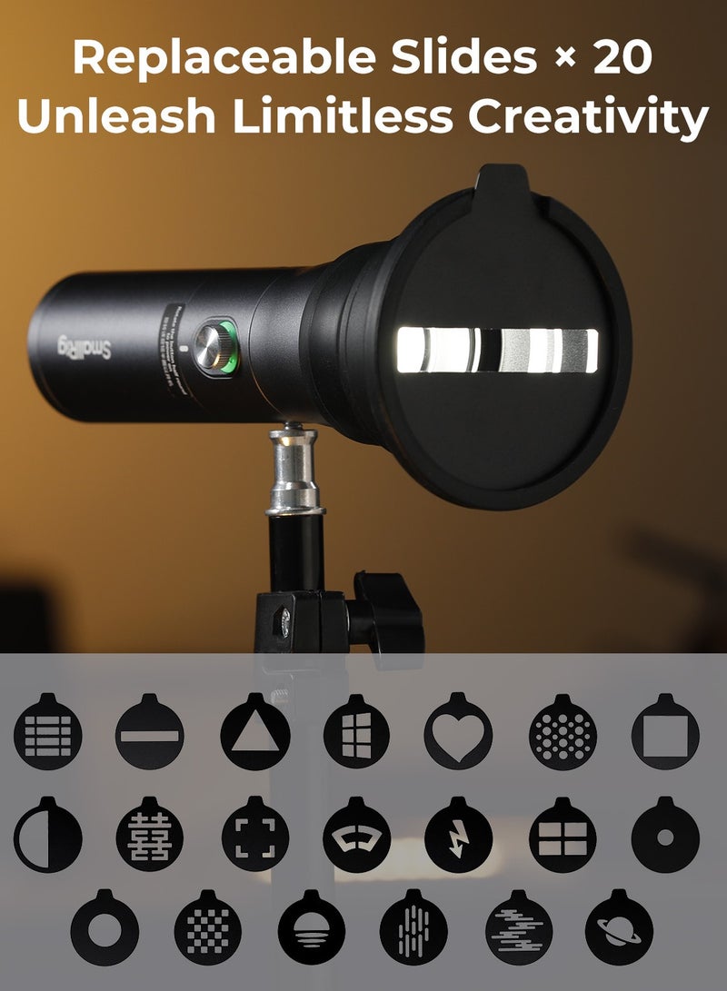 SMALLRIG LED Video Light, Portable Focusable Photography Light, Aluminum Alloy Rechargeable Adjustable Multicolor Video Light For Weddings, Live Streaming ,video Take, (1pc, Black) - Image 3