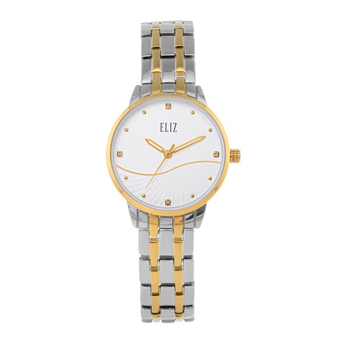 ELIZ ES8919L2TST Metal Case and Bracelet 3-Hands Women's Watch - Image 1