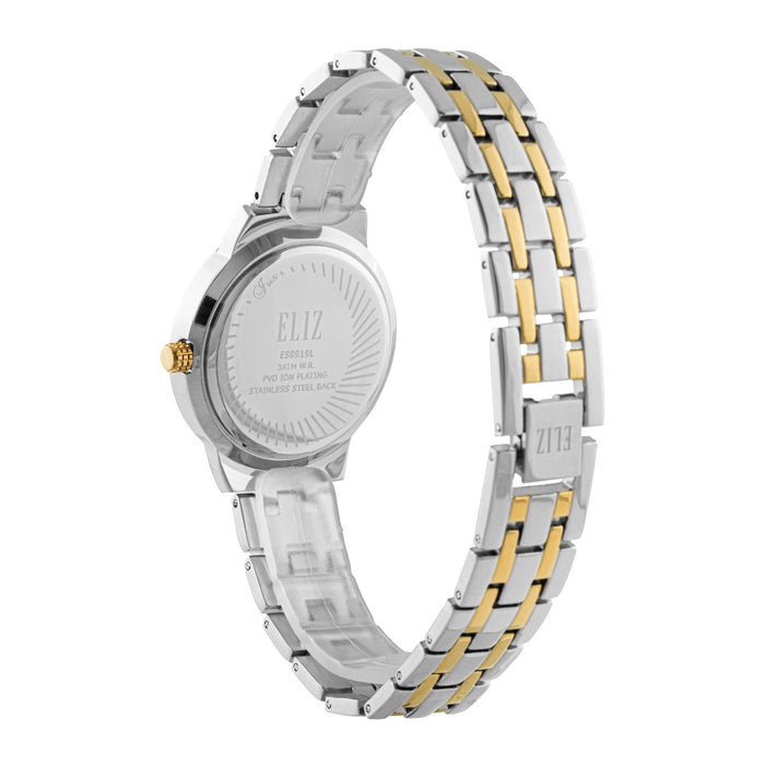 ELIZ ES8919L2TST Metal Case and Bracelet 3-Hands Women's Watch - Image 4