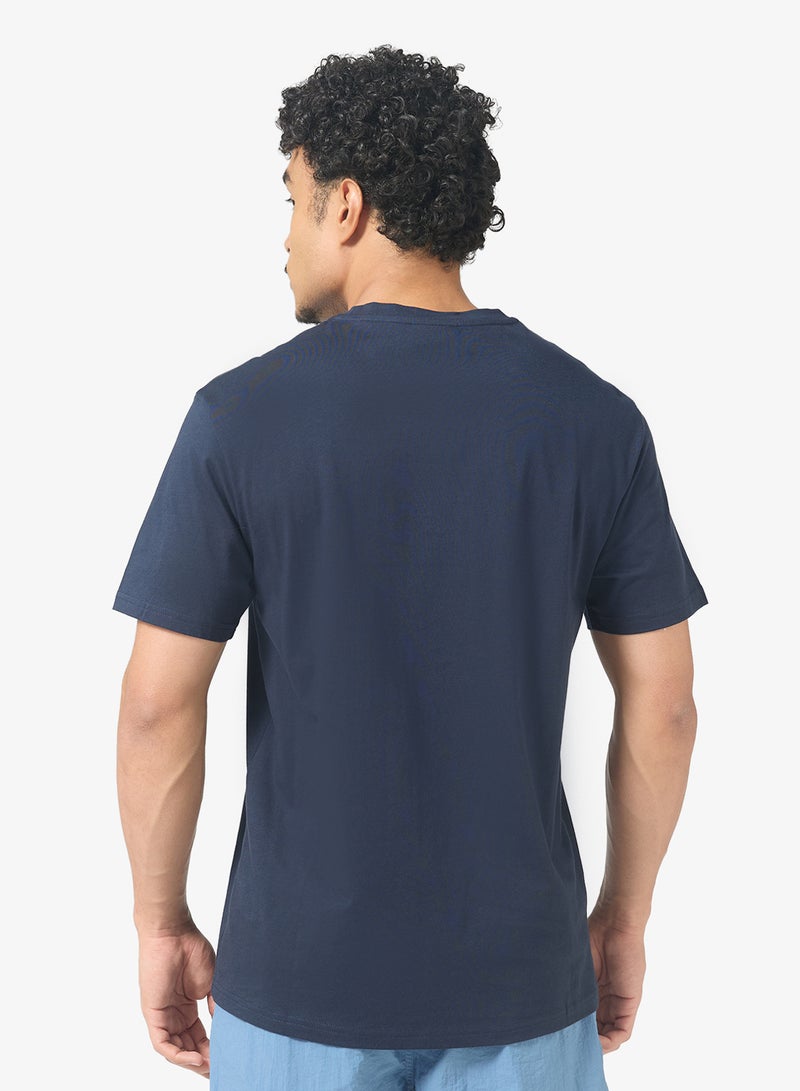 امبوريو ارماني تيشيرت أساسي بياقة دائرية لملابس الشاطئ - Image 2