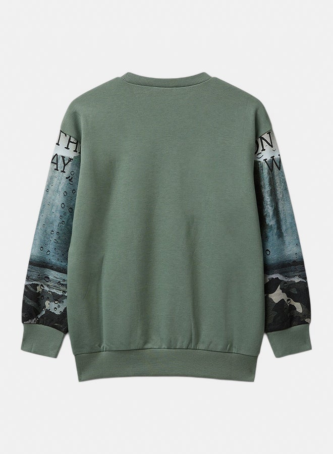 Benetton Boys Sweatshirt with print - Image 3