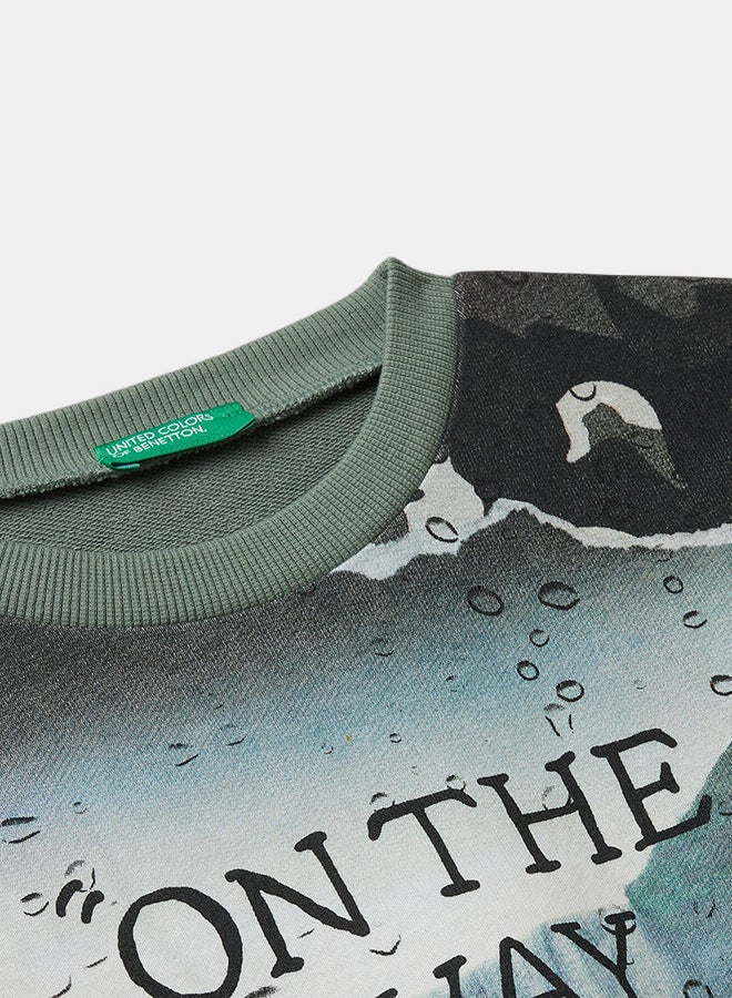 Benetton Boys Sweatshirt with print - Image 2