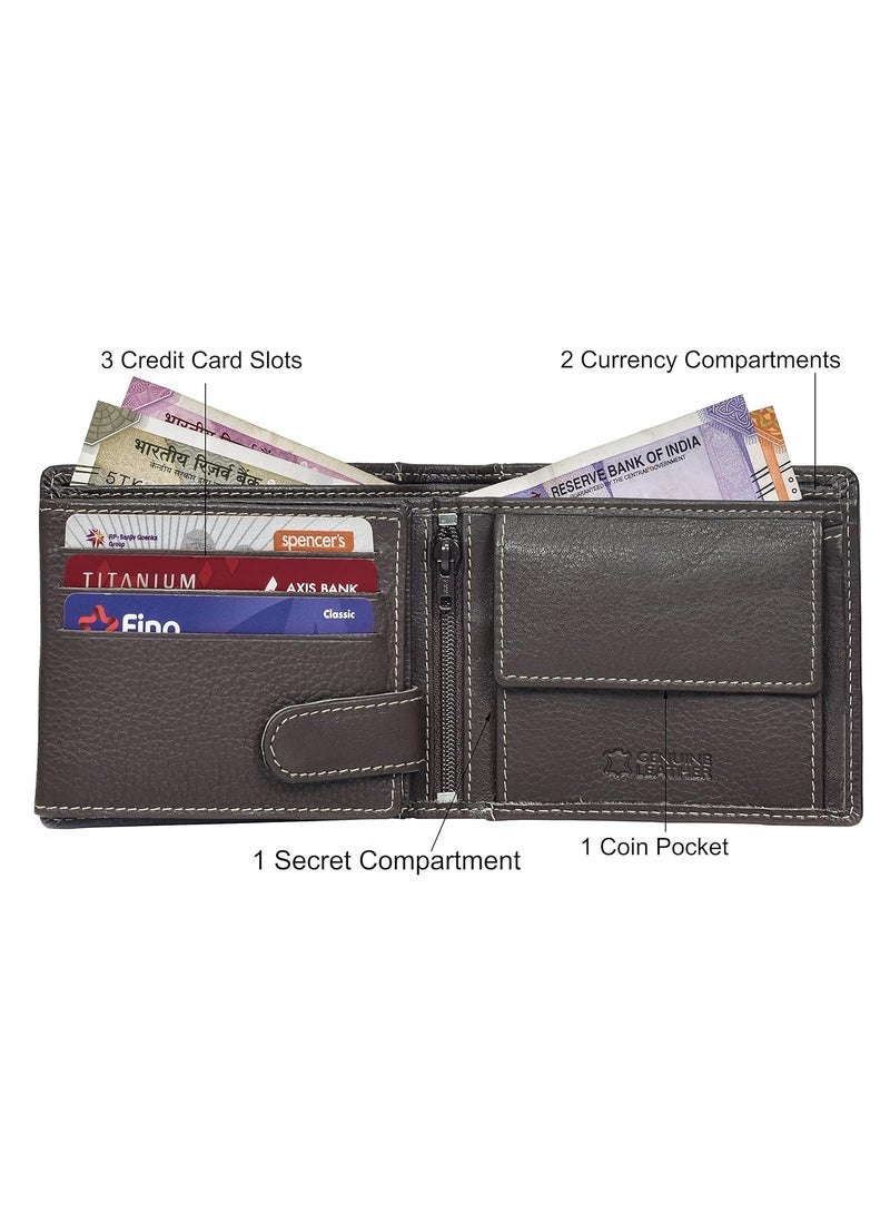 URBAN FOREST Oliver Dark Brown Leather Wallet for Men - Image 3