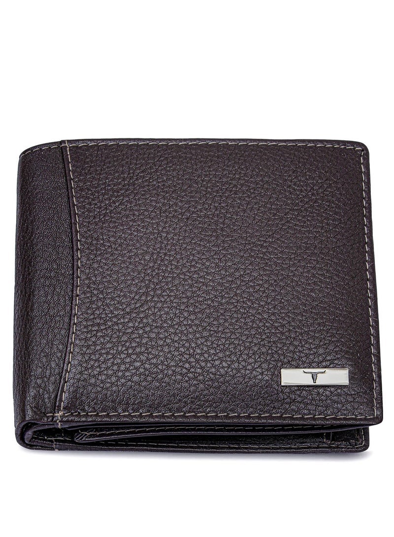 URBAN FOREST Oliver Dark Brown Leather Wallet for Men - Image 1