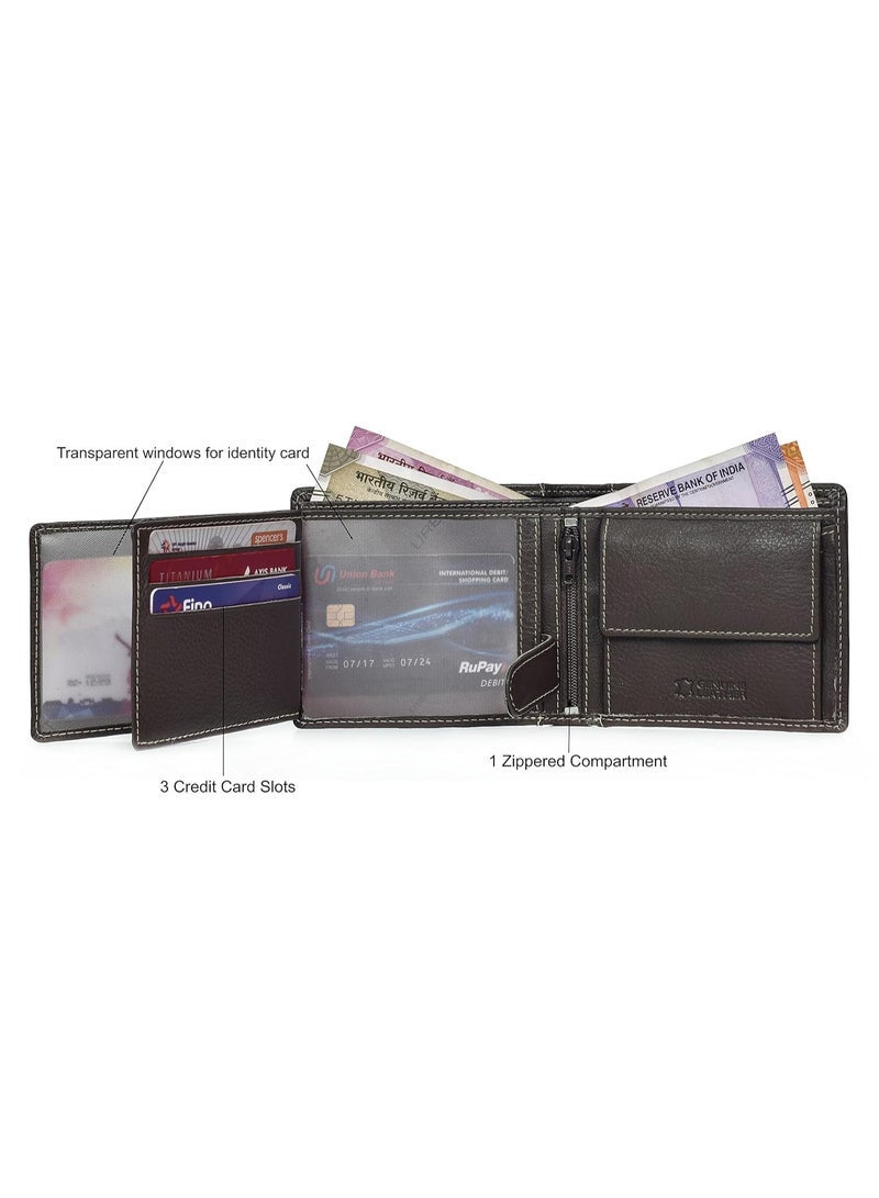 URBAN FOREST Oliver Dark Brown Leather Wallet for Men - Image 4