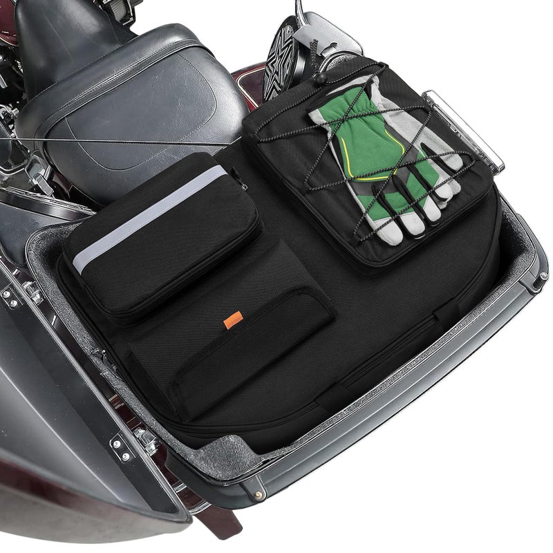 HODRANT Motorcycle Tour Pack Organizer Tour Pack Liner Bag Compatible with Harley Davidson Street Glide Electra Glide Road King Road Glide Travel Luggage Liner Bag for Motorcycle Trunk Bag Only