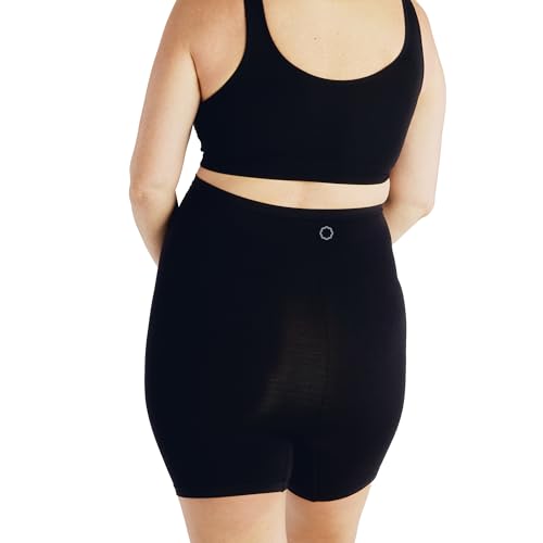 Belly Bandit Thigh Disguise Maternity Support Shorts - Smoothing Anti-Chafing Maternity Shapewear Shorts that Grows with You Every Trimester, Black, Medium - Image 3