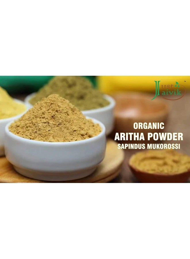 Just Jaivik 100% Organic Certified Aritha Powder (Soap Nut Powder) 227G 0.5 Lb 08Ozorganic Hair Cleansing And Conditioning Product - Image 3
