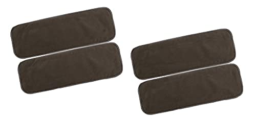 Alya 5 Layers Black Microfiber Charcoal Bamboo Inserts Liners Wetfree Reusable Washable Adjustable Cotton Diaper (BLACK;PACK OF 4) - Image 5