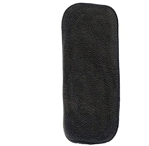 Alya 5 Layers Black Microfiber Charcoal Bamboo Inserts Liners Wetfree Reusable Washable Adjustable Cotton Diaper (BLACK;PACK OF 4) - Image 2