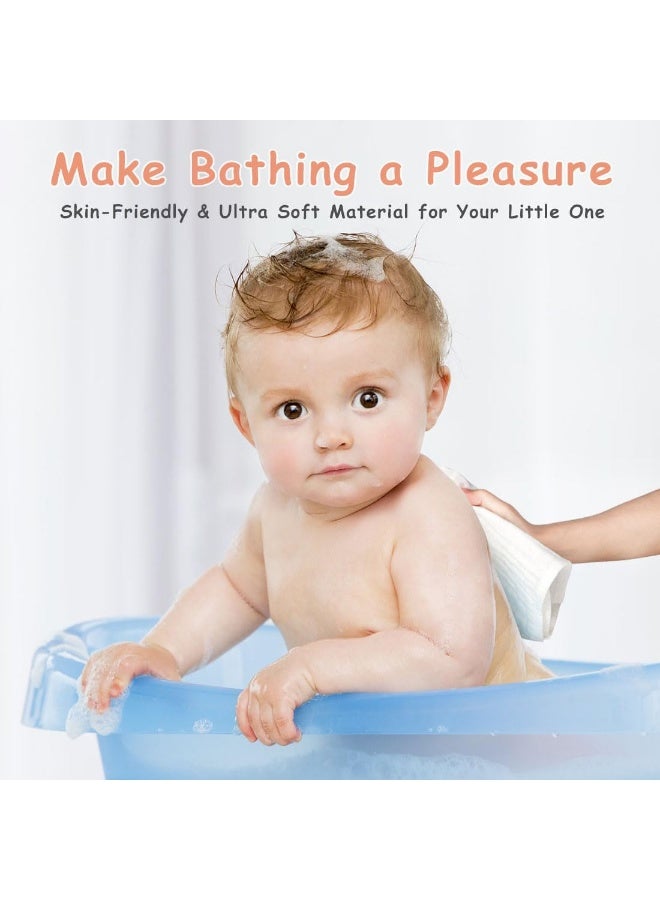 AIDEA Burp Cloths-20"x10", Muslin Burp Cloths for Babies, Highly Absorbent Cotton Burp Cloths, Large Soft Breathable Baby Rags for Boys and Girls, Newborn Essentials, White-10 Pack - Image 4