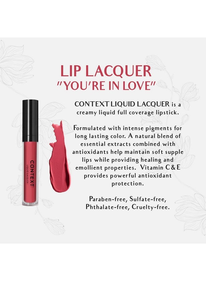 CONTEXT SKIN Non Toxic Liquid Lipstickliquid Lacquer Long Lasting Color Lipstick For Women (6.5 G) (You'Re In Love) - Image 2