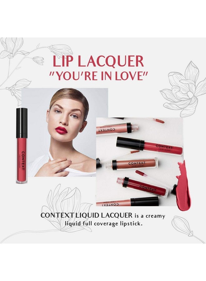 CONTEXT SKIN Non Toxic Liquid Lipstickliquid Lacquer Long Lasting Color Lipstick For Women (6.5 G) (You'Re In Love) - Image 4