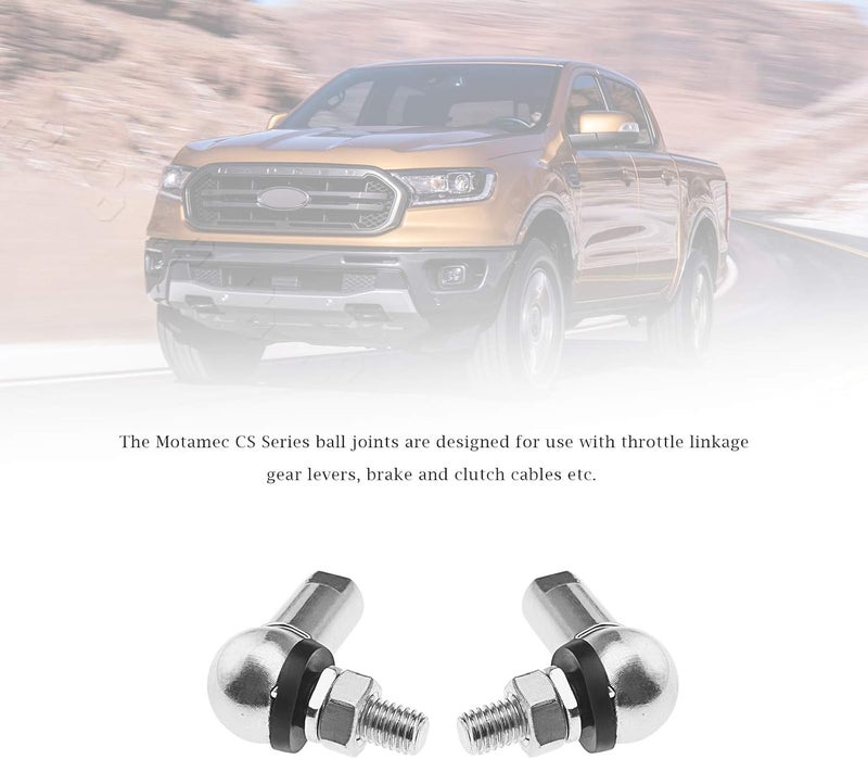 Micro Traders 4Pcs Angle Linkage Ball Joint Kit, with Spring Clip Dust Seal CS DIN 71802 Gear Linkage Replacements M6 (LH and RH) - Image 3