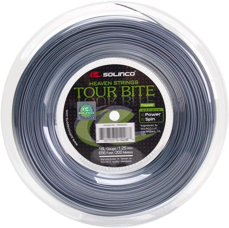 Solinco Tour Bite Tennis String Reel - 1.25 mm, Silver - Image 1