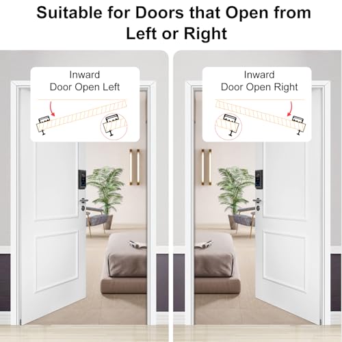 Annkoifu Anti-Theft Video Doorbell Mount for Eufy Doorbell E340/Wyze Duo Cam Doorbell, No-Drill Adjustable Mounting Bracket for Eufy E340, Apartment Door Camera Mount for Wyze Doorbell for Home Rentals Room - Image 5