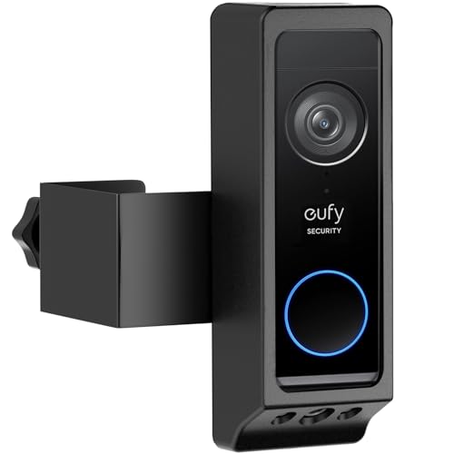 Annkoifu Anti-Theft Video Doorbell Mount for Eufy Doorbell E340/Wyze Duo Cam Doorbell, No-Drill Adjustable Mounting Bracket for Eufy E340, Apartment Door Camera Mount for Wyze Doorbell for Home Rentals Room - Image 1