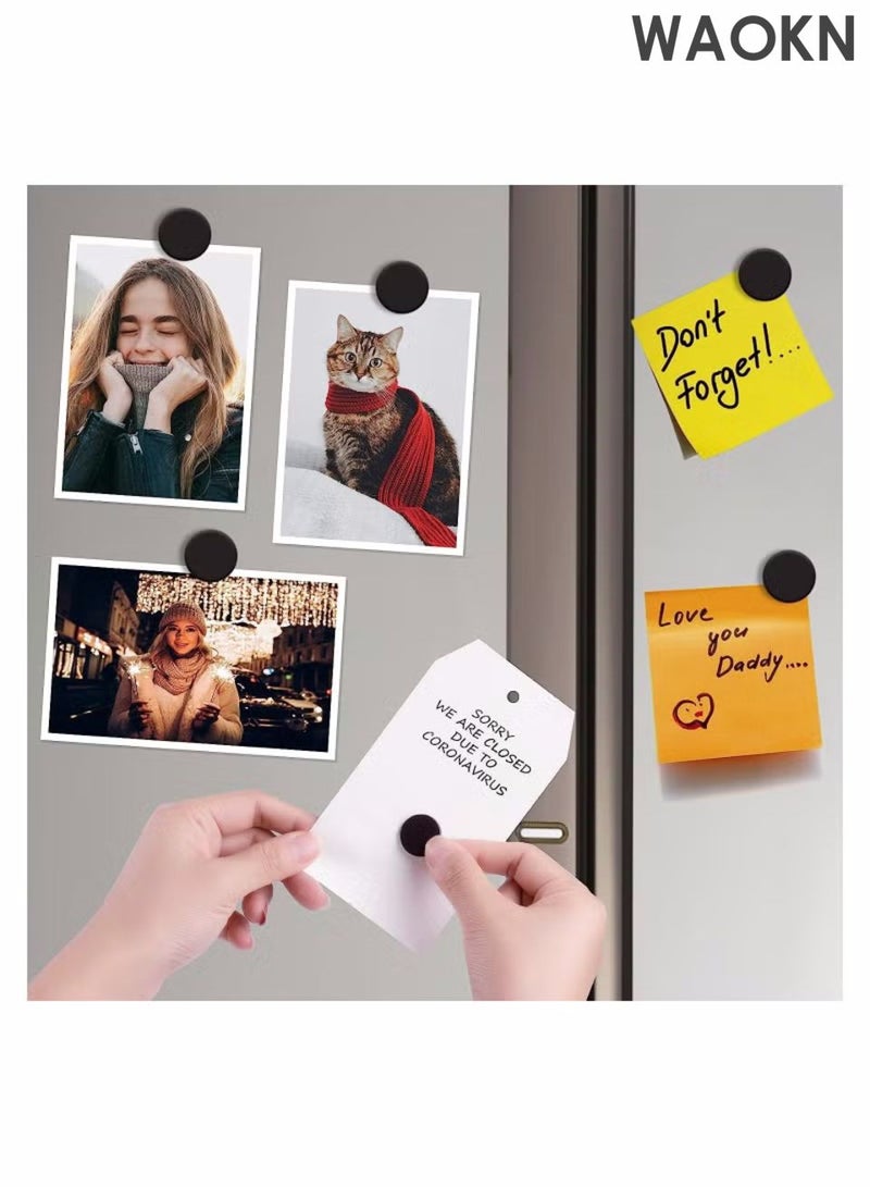 WAOKN Circular magnet with adhesive backing, flexible self-adhesive magnet, used for crafts, small adhesive magnetic dots, magnetic paste whiteboard magnetic particles, used for hanging light items, DIY school office buildings. - Image 4