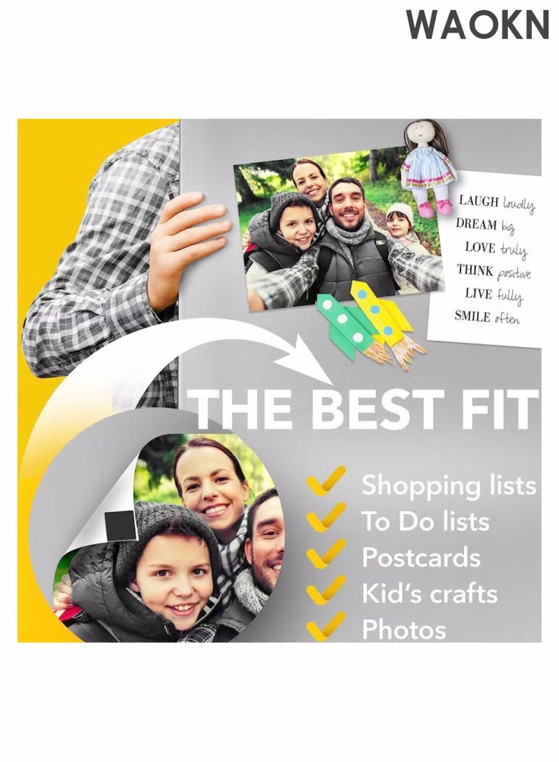 WAOKN Circular magnet with adhesive backing, flexible self-adhesive magnet, used for crafts, small adhesive magnetic dots, magnetic paste whiteboard magnetic particles, used for hanging light items, DIY school office buildings. - Image 2