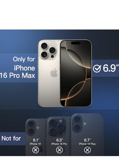 دينكس جراب مغناطيسي غير لامع لهاتف iPhone 16 Pro Max، متوافق مع MagSafe، غطاء فاخر مطلي، جراب هاتف واقي مقاوم للصدمات ناعم من مادة TPU غير اللامعة، متوافق مع iPhone 16 Pro Max (تيتانيوم صحراوي)  - Image 5