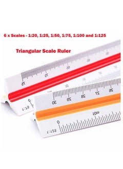 MARKQ Architectural Scale Ruler, Triangular Ruler for Drafting Students Blueprint Engineers Architects Scale  - Image 3