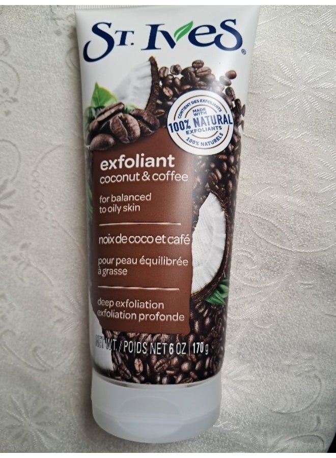 ST. Ives Exfoliant Coconut & Coffee Scrub 170g - Image 1