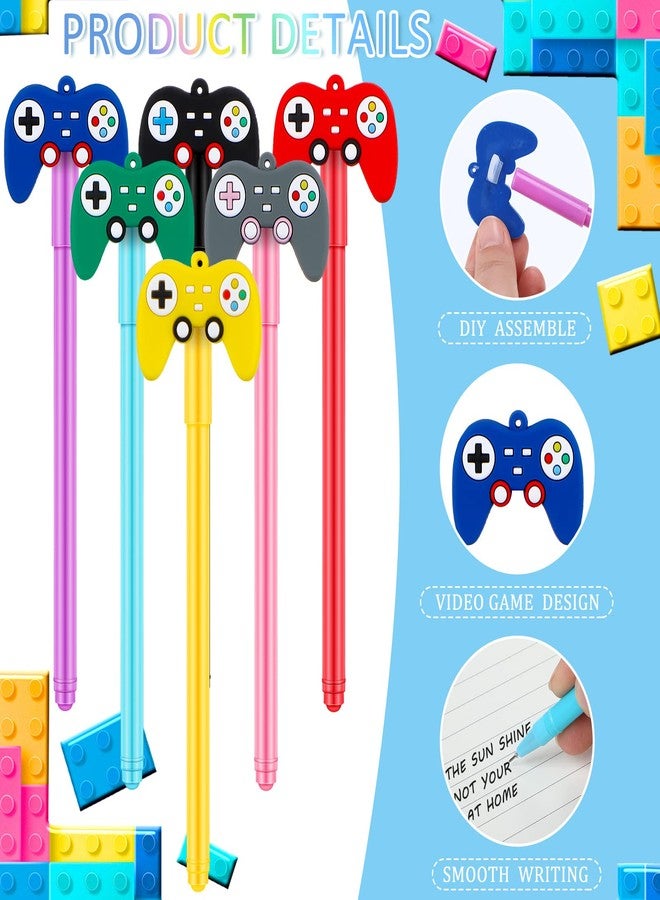 Tinlade 24 Pcs Video Game Pens Gamer Party Favors Video Gaming Themed Birthday Party Favor Gifts Controller Ink Kids Pens for Boys Classroom Prizes (Multicolor) - Image 3