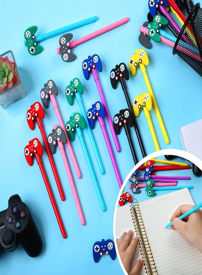 Tinlade 24 Pcs Video Game Pens Gamer Party Favors Video Gaming Themed Birthday Party Favor Gifts Controller Ink Kids Pens for Boys Classroom Prizes (Multicolor) - Image 2