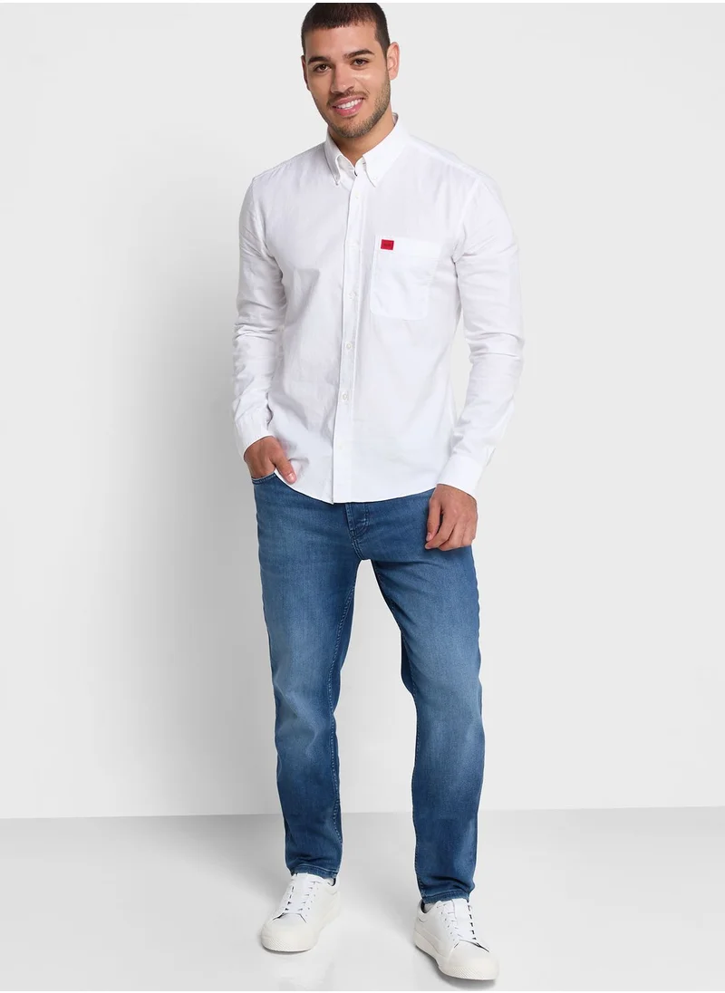 HUGO Logo Oxford Fit Shirt