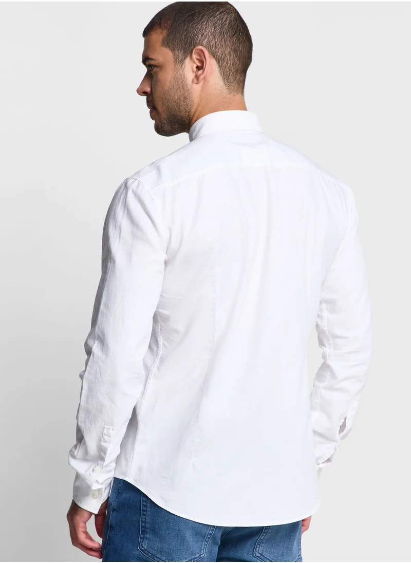 HUGO Logo Oxford Fit Shirt