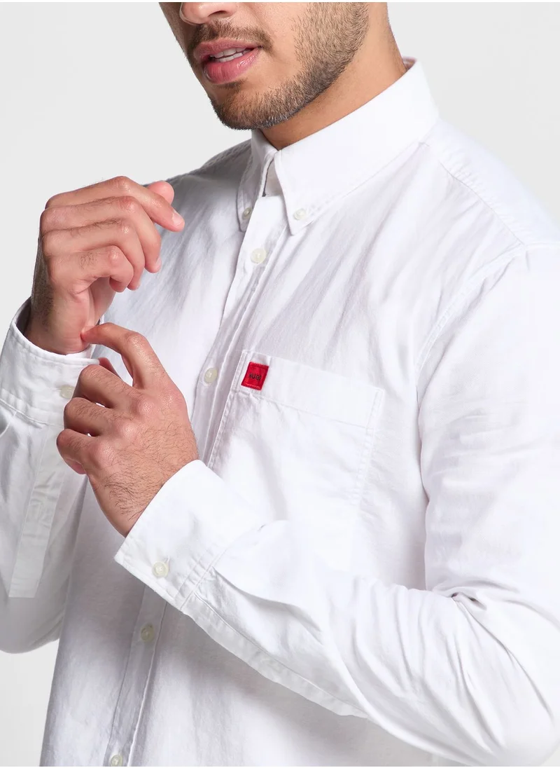HUGO Logo Oxford Fit Shirt