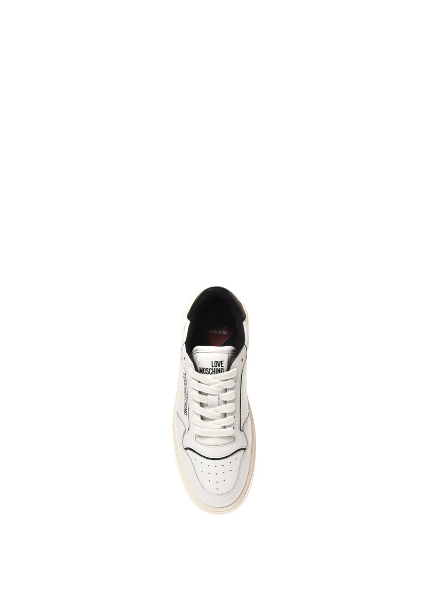 Love Moschino Lace Up Low Top Sneakers  - Image 4