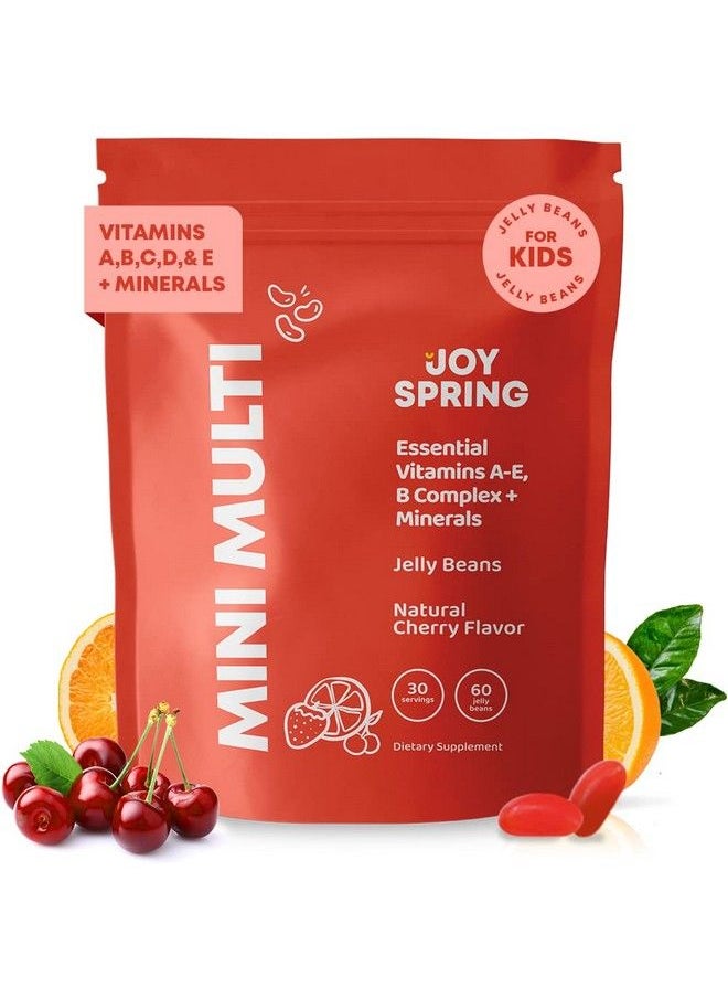 JoySpring - Jelly Bean Vitamins Kids Multivitamin Gummies With A C D E B6 & B12 Niacin Folate And Iodine Multivitamin For Kids Supports Overall Health Brain Function Immune Support For Kids 60 Count - Image 1