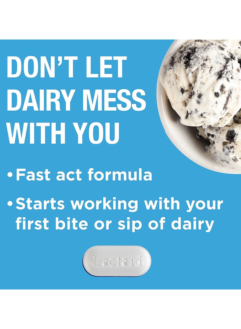 لاكتيد فاست أكت لعلاج عدم تحمل اللاكتوز، الغازات، الانتفاخ، الإسهال، 96 كبسولة - Image 2