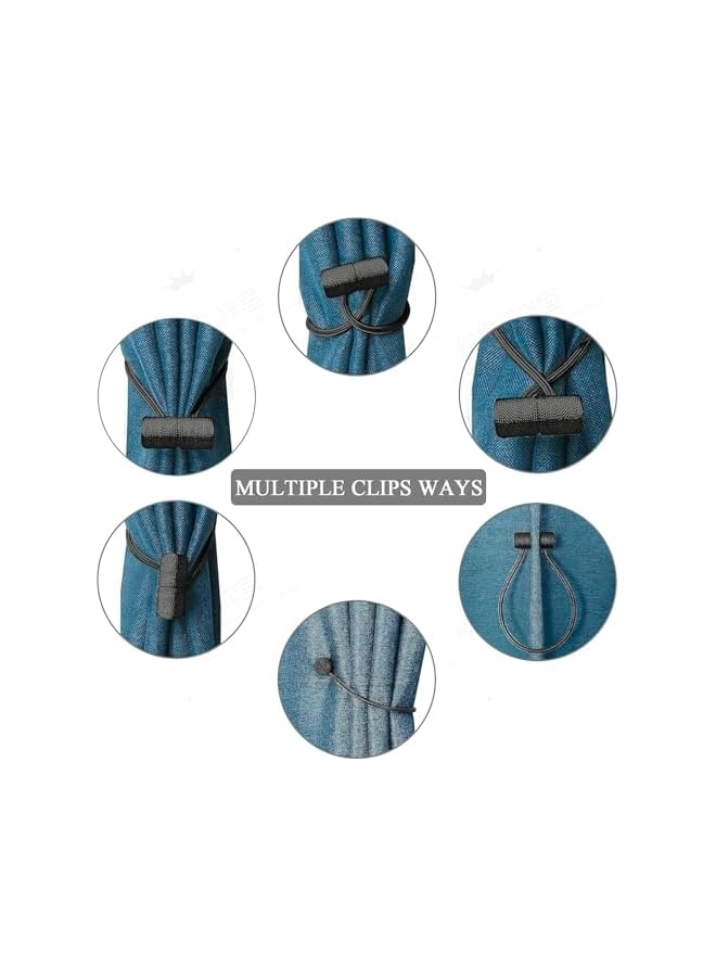 The Bros Magnetic Curtain Tiebacks Clips, 2 Pieces, Strong Magnetic Curtain Buckles, Decorative Curtain Holdbacks for Window Treatment, Home Office  - Image 4
