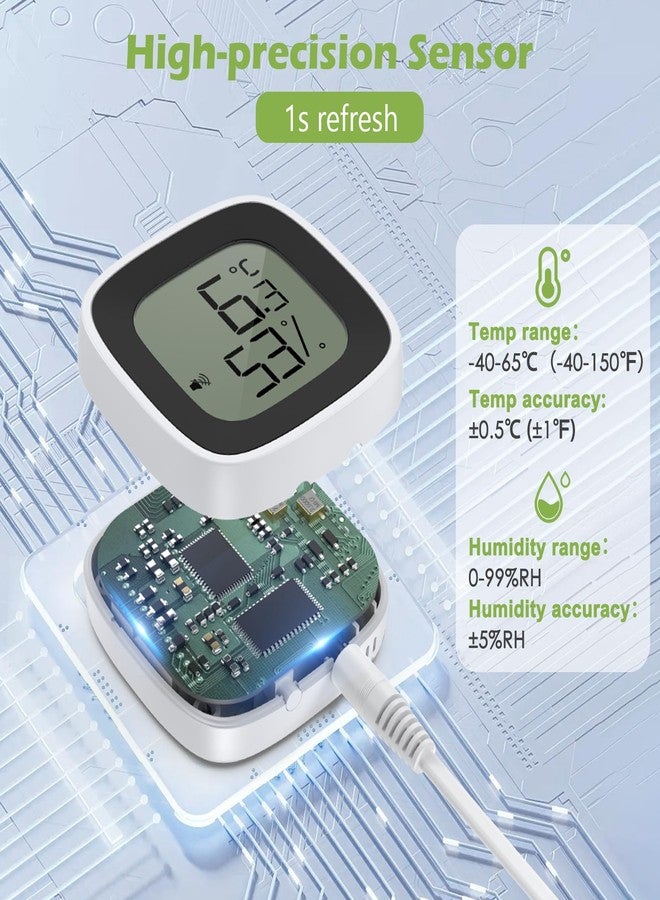 KeeKit Refrigerator Thermometer Alarm, Smart Bluetooth Temperature Monitor Sensor with Remote APP Alert, Indoor Thermometer Humidity Gauge Meter for Refrigerator, Freezer, Fish Tank - Image 5