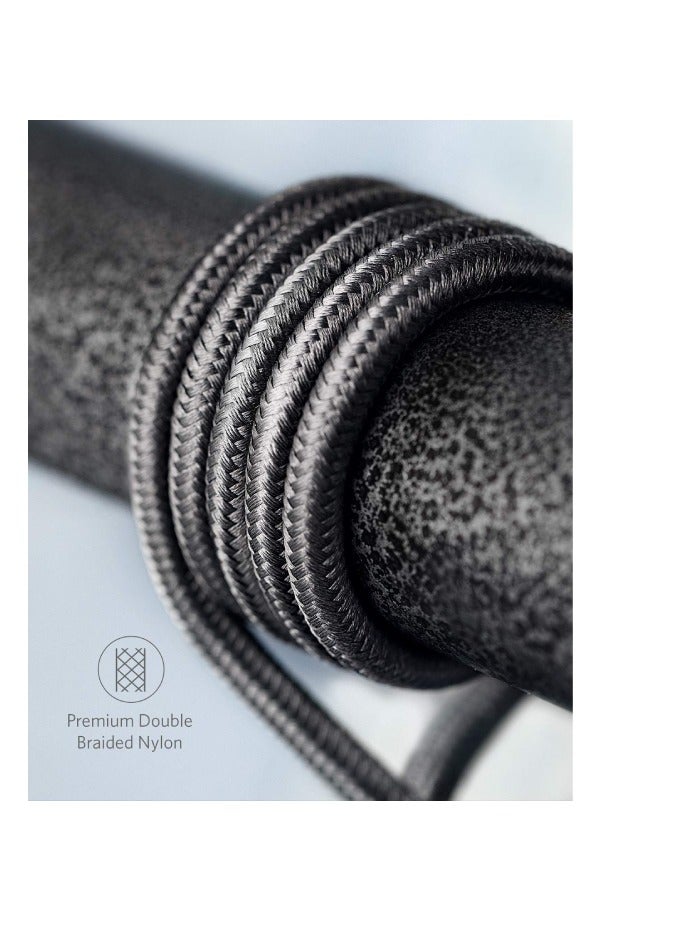 Anker Charging Cable USB-C to USB-C 2.0 Nylon Cable 6ft, 1.8 M 60W Black - A8753H11 - Image 2