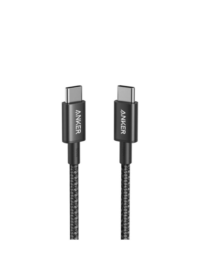 Anker Charging Cable USB-C to USB-C 2.0 Nylon Cable 6ft, 1.8 M 60W Black - A8753H11 - Image 4