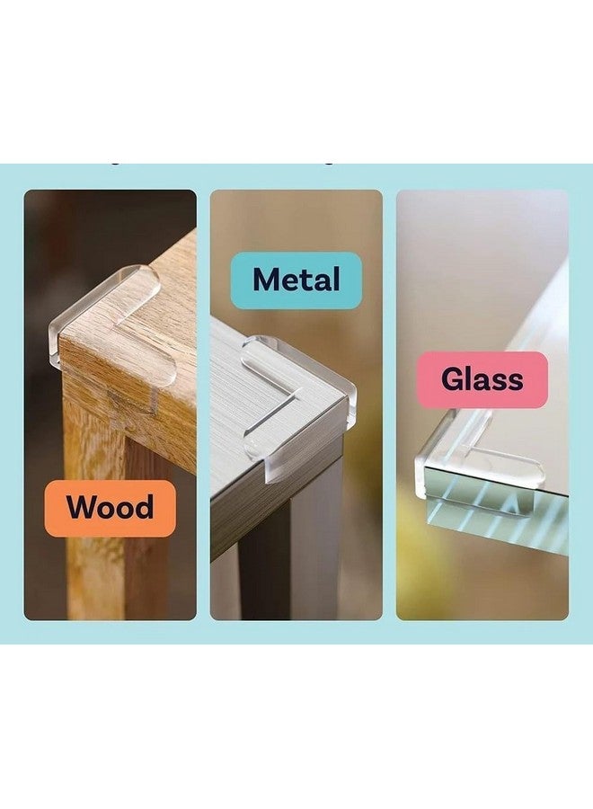 MARUTI Silicon Corner Protector for Sharp Edges, Table Corners Protector for Kids, Bed Corners Protector for Furniture, Baby Proofing & Corner Guards (Transparent) (Pack of 4) - Image 2