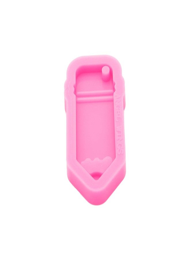 Angel Wings Shiny Glossy Pencil Shape Silicone Molds Making Keychain Polymer Clay Mold Necklace Epoxy Resin Jewellery Silicone Mold Resin Crafting Molds for Keychains Mold - Image 3
