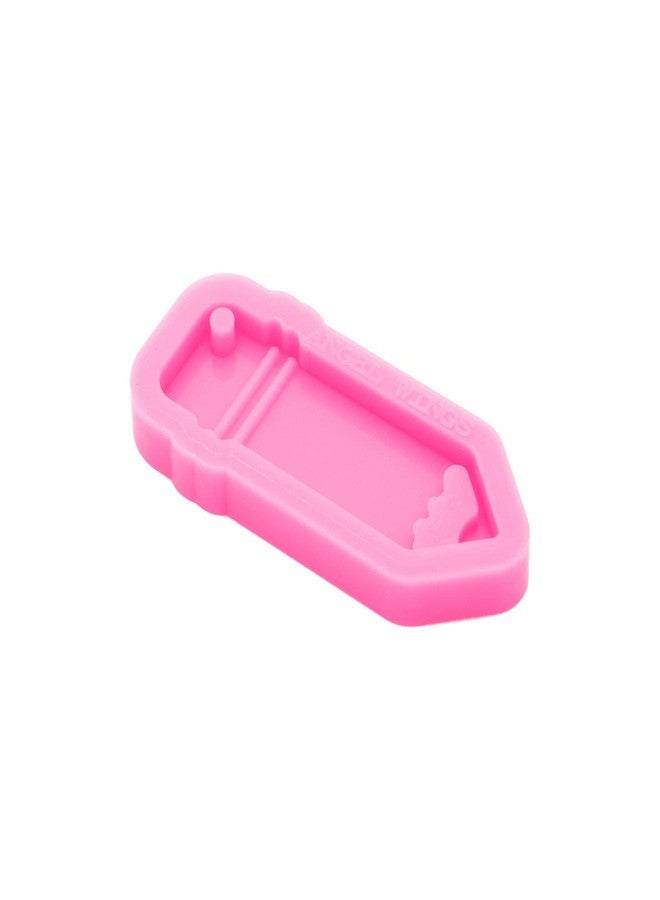 Angel Wings Shiny Glossy Pencil Shape Silicone Molds Making Keychain Polymer Clay Mold Necklace Epoxy Resin Jewellery Silicone Mold Resin Crafting Molds for Keychains Mold - Image 4